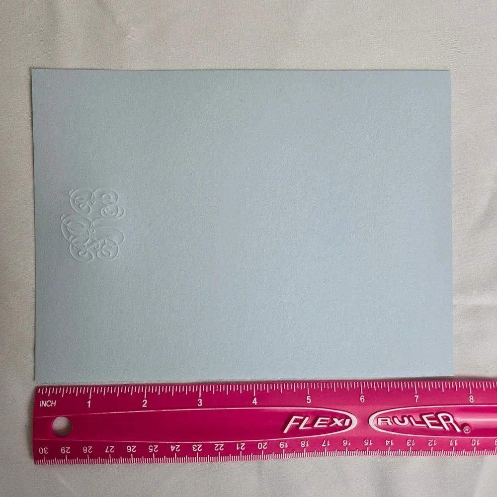 Monogrammed SRB Stationary Set Blue 52‎ Cards 50 Envelopes Blank Unused